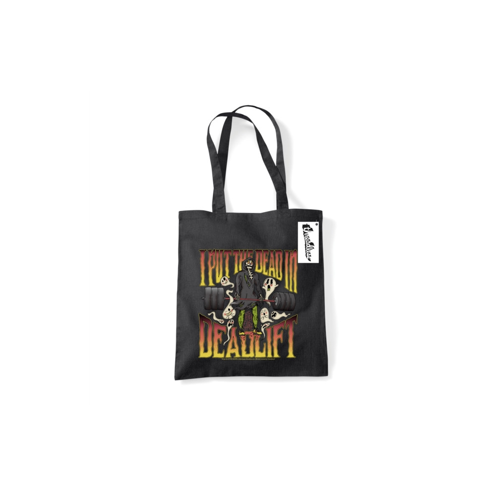 Letter Shoppe (I Put The Dead In Deadlift) Black Tote Bag (häftad, english) Pyramid International