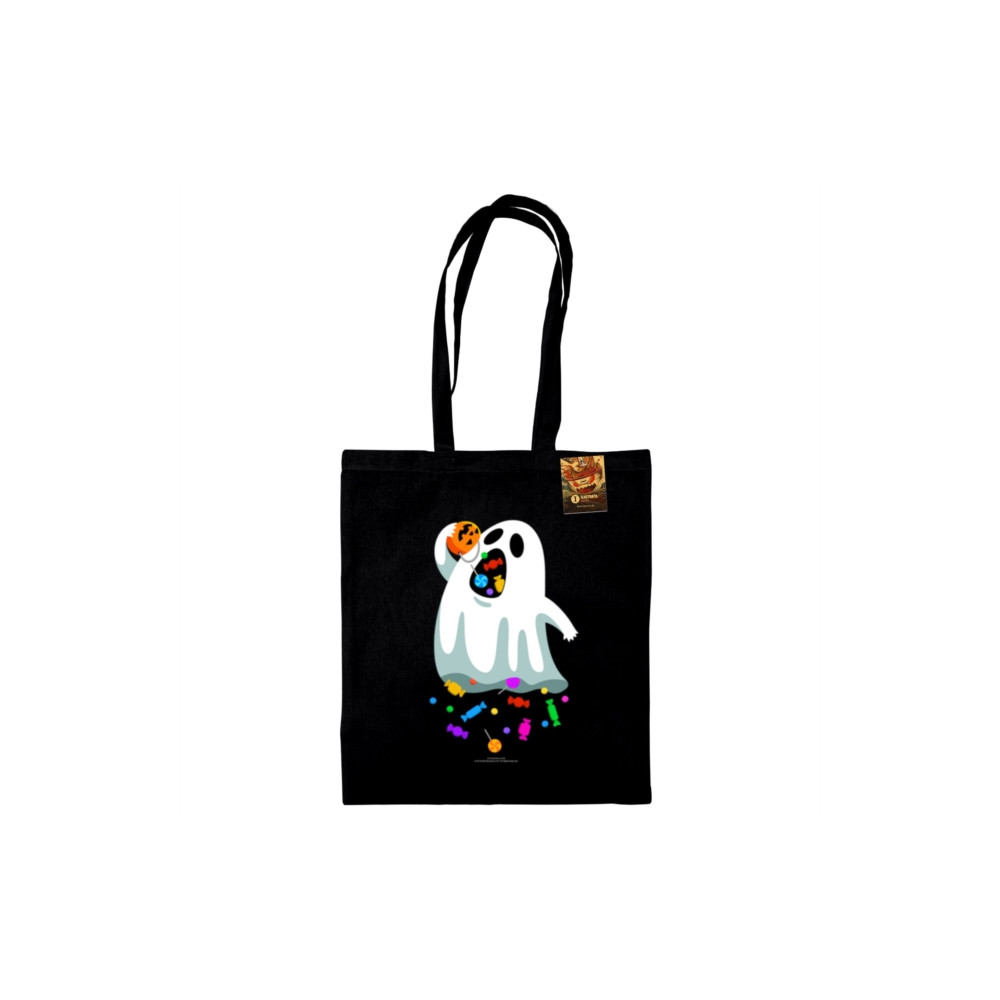 Benjimoji (Hungry Ghost) Black Tote Bag