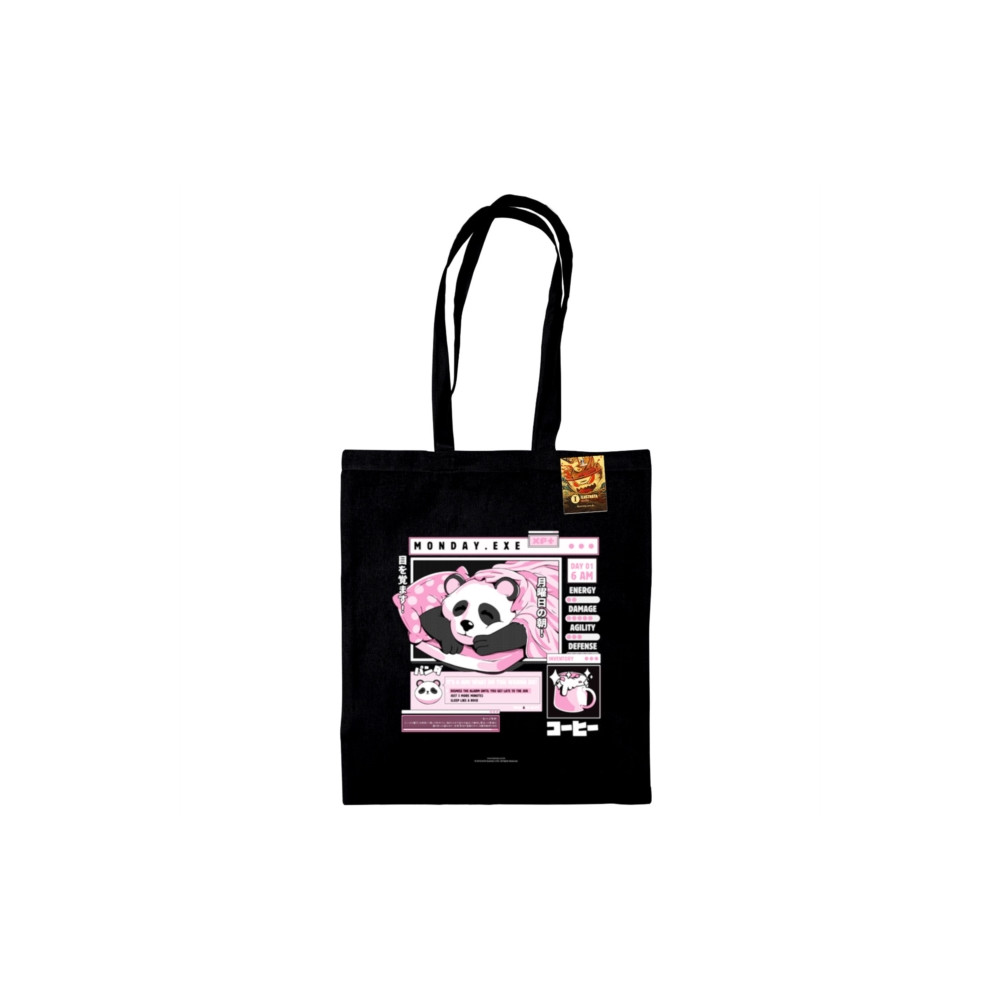 Ilustrata (Monday.Exe) Black Tote Bag
