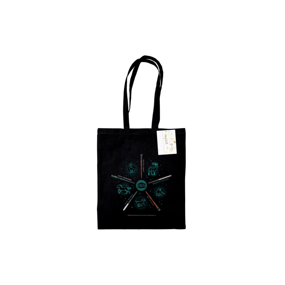 Harry Potter (Wands) Black Tote Bag