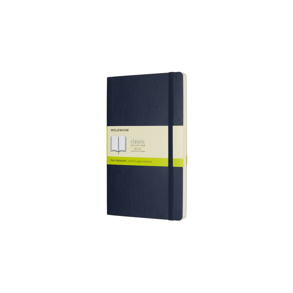 Moleskine Sapphire Blue Large Plain Notebook Soft