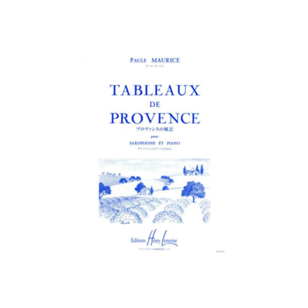 TABLEAUX DE PROVENCE SAXOPHONE & PIANO (häftad, english) FABER MUSIC