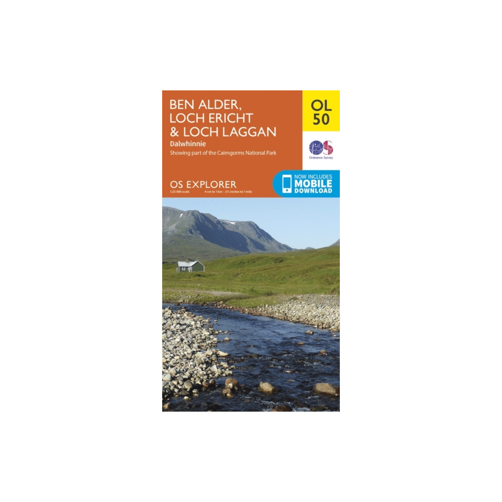 Ben Alder, Loch Ericht & Loch Laggan, Dalwhinnie Ordnance Survey