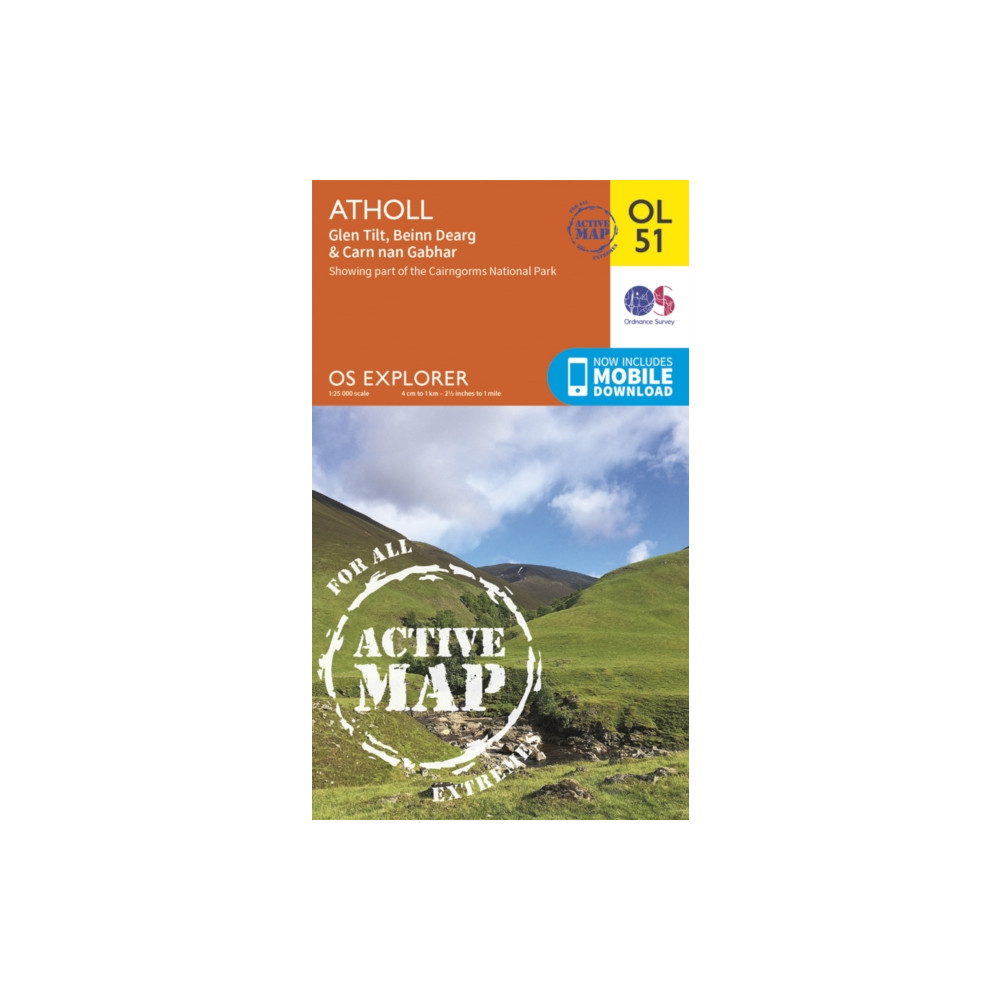 Atholl, Glen Tilt, Beinn Dearg & Carn nan Gabhar Ordnance Survey