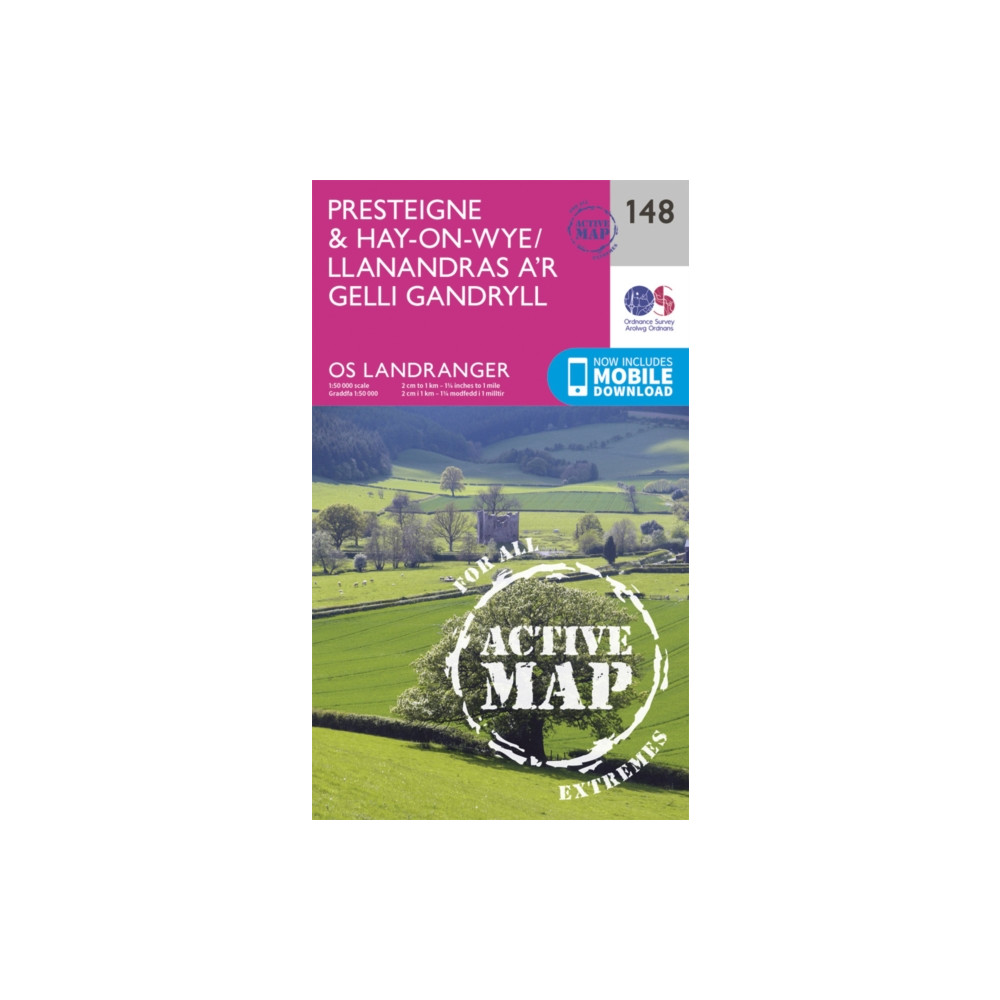 Presteigne & Hay-on-Wye / Llanandras A'r Gelli Gandryll Ordnance Survey