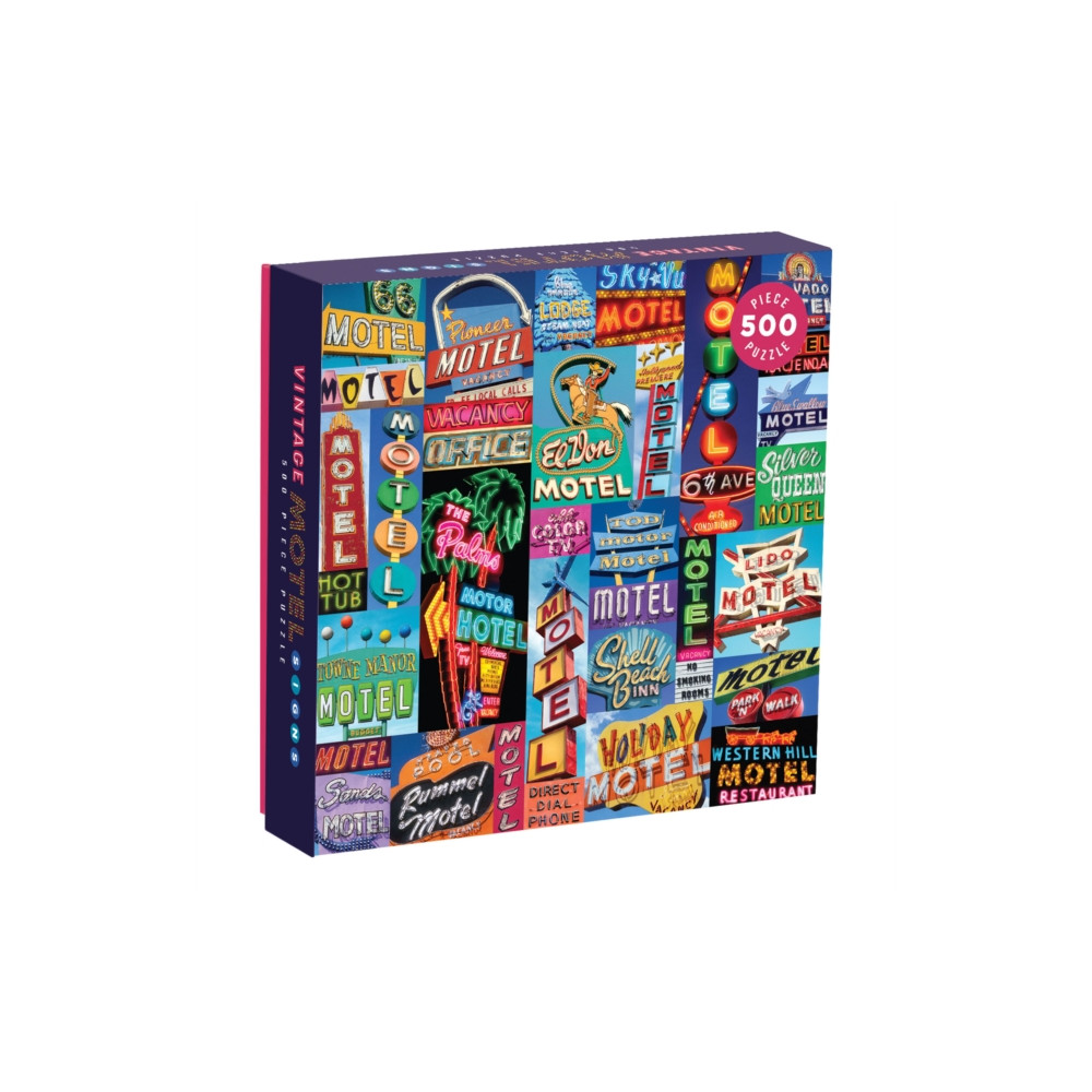 Vintage Motel Signs 500 Piece Puzzle Galison