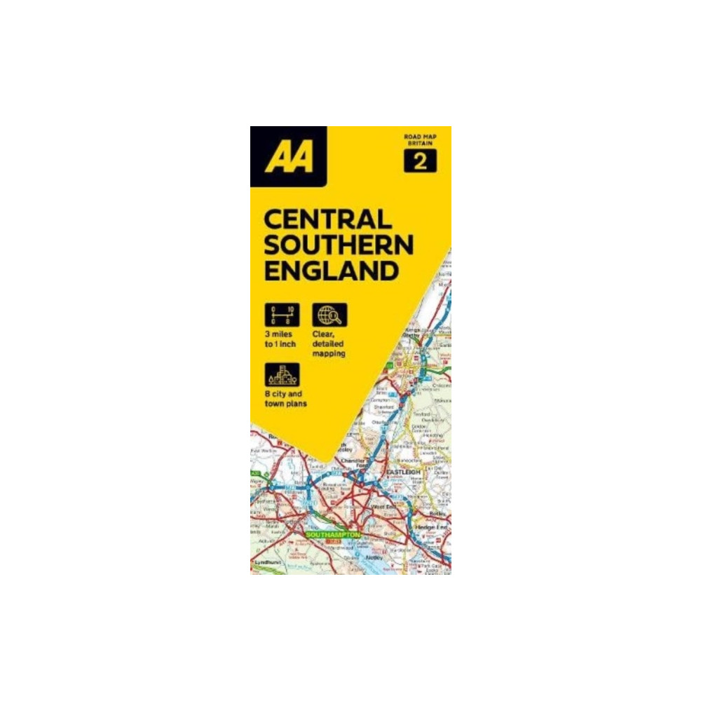 AA Road Map Central Southern England AA Publishing