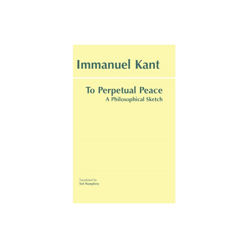 To Perpetual Peace (häftad, english) Hackett Publishing Co, Inc
