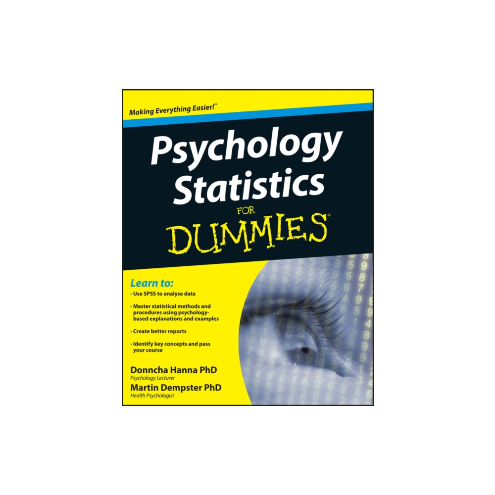 Psychology Statistics For Dummies (häftad, english) John Wiley & Sons Inc