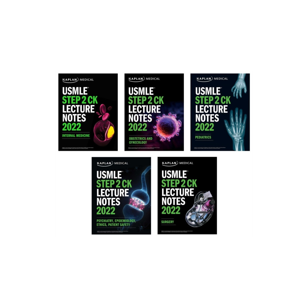 USMLE Step 2 CK Lecture Notes 2022: 5-book set (häftad, english) Kaplan Publishing