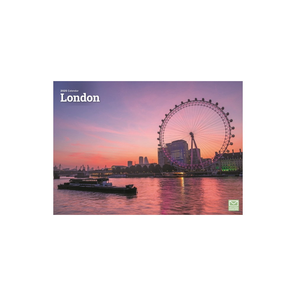 London A4 Calendar 2025 (häftad, english) Carousel Calendars
