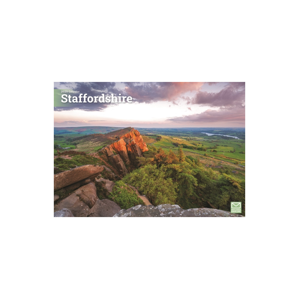 Staffordshire A4 Calendar 2025 (häftad, english) Carousel Calendars