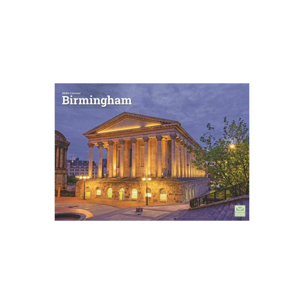 Birmingham A4 Calendar 2025 (häftad, english) Carousel Calendars