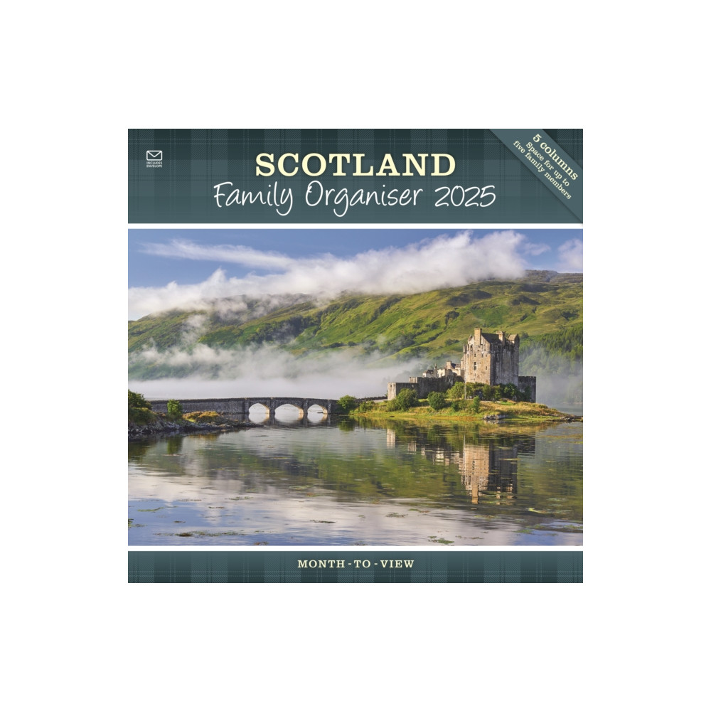 Scotland Family Organiser Planner Wall Calendar 2025 (häftad, english) Carousel Calendars