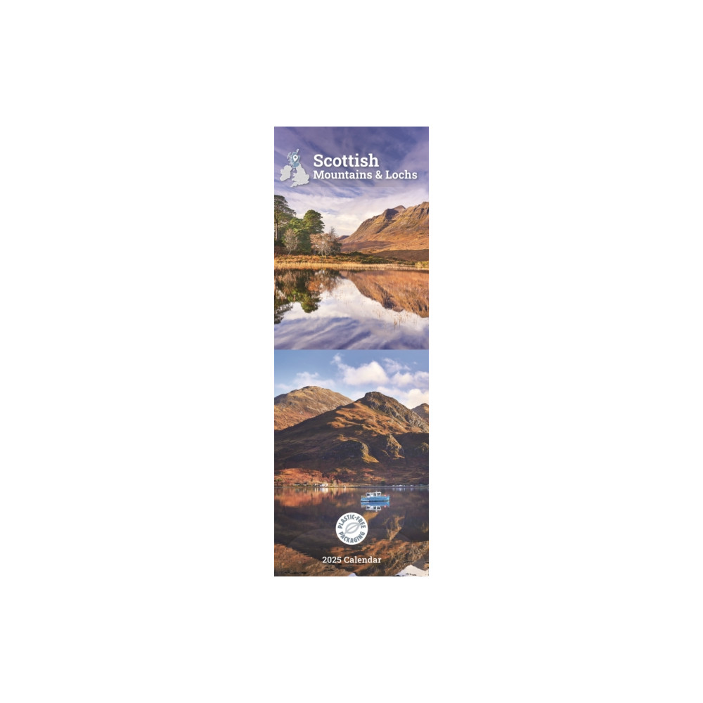 Scottish Mountains & Lochs Slim Calendar 2025 (häftad, english) Carousel Calendars
