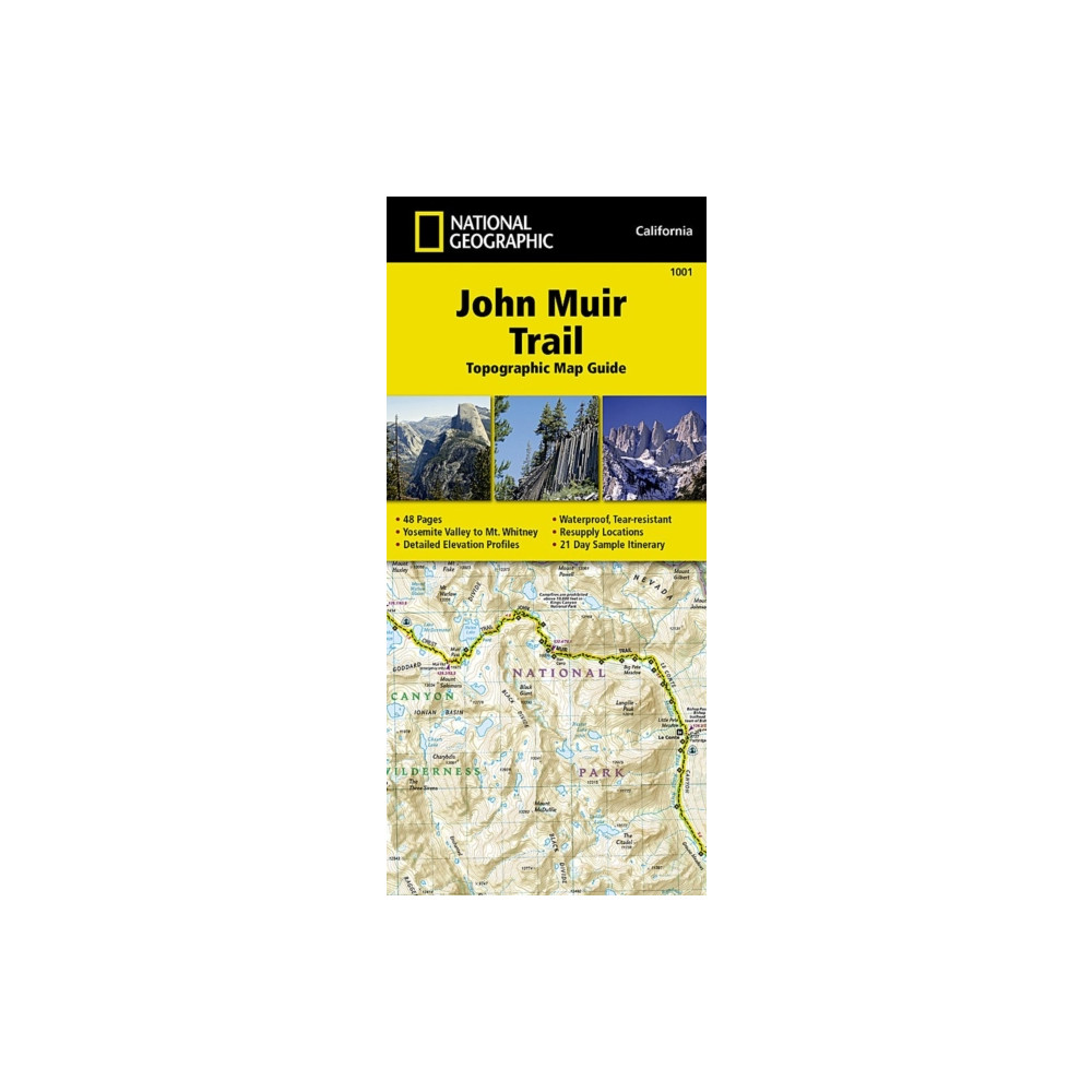 John Muir Trail (topographic Map Guide) National Geographic Maps