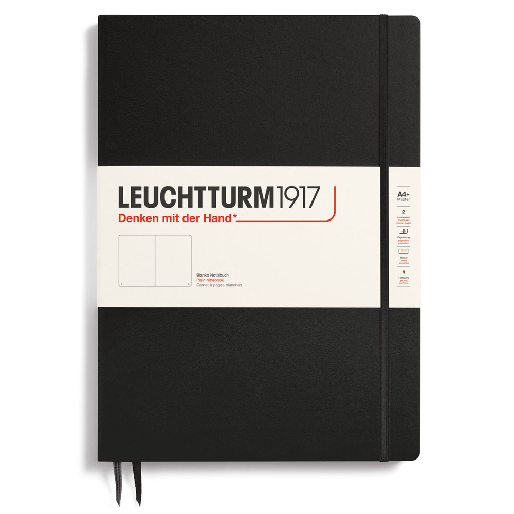 LT NOTEBOOK A4+ SLIM Plain Black Leuchtturm1917