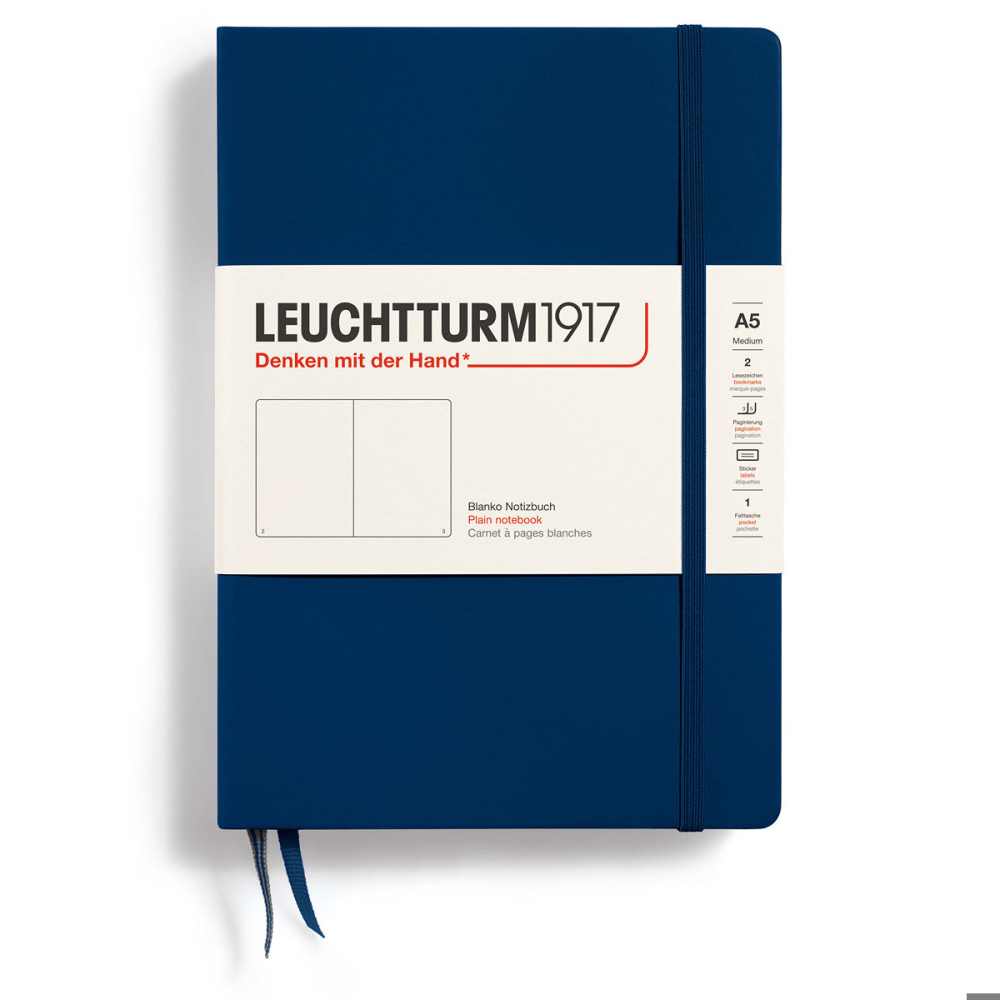 LT NOTEBOOK A5 Hard Plain Navy Leuchtturm1917