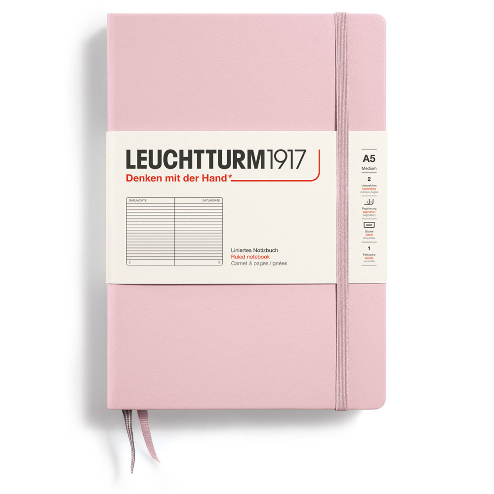 LT NOTEBOOK A5 Hard Ruled Muted Powder Leuchtturm1917