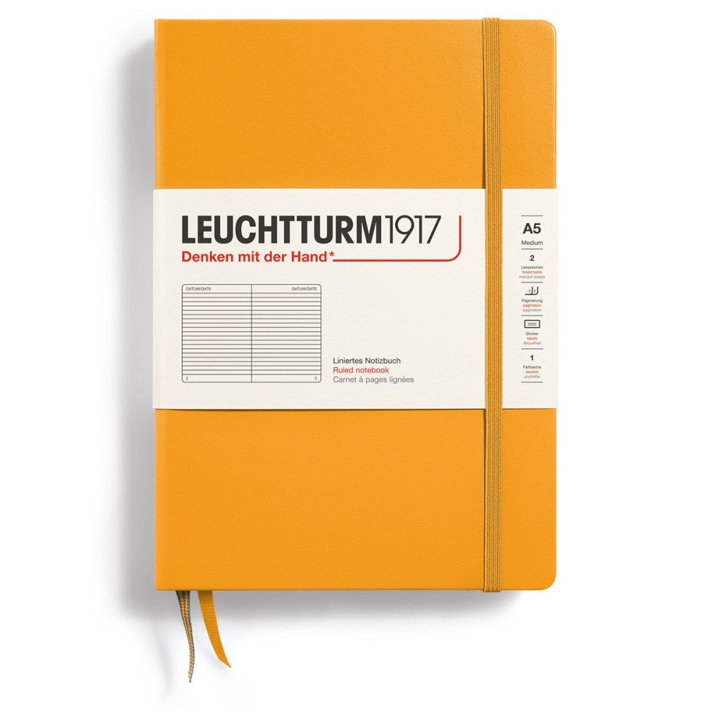LT NOTEBOOK A5 Hard Ruled Rising Sun Leuchtturm1917