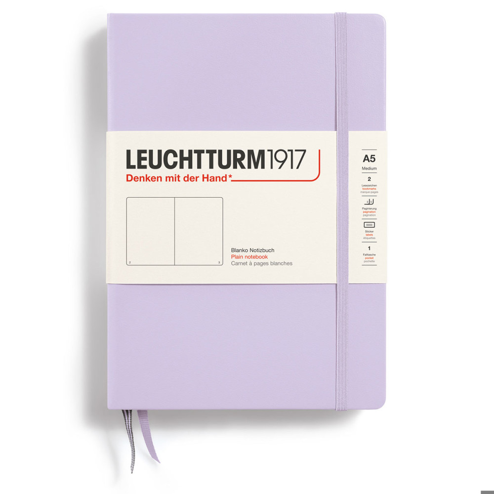 LT NOTEBOOK A5 Hard Plain Lilac Leuchtturm1917