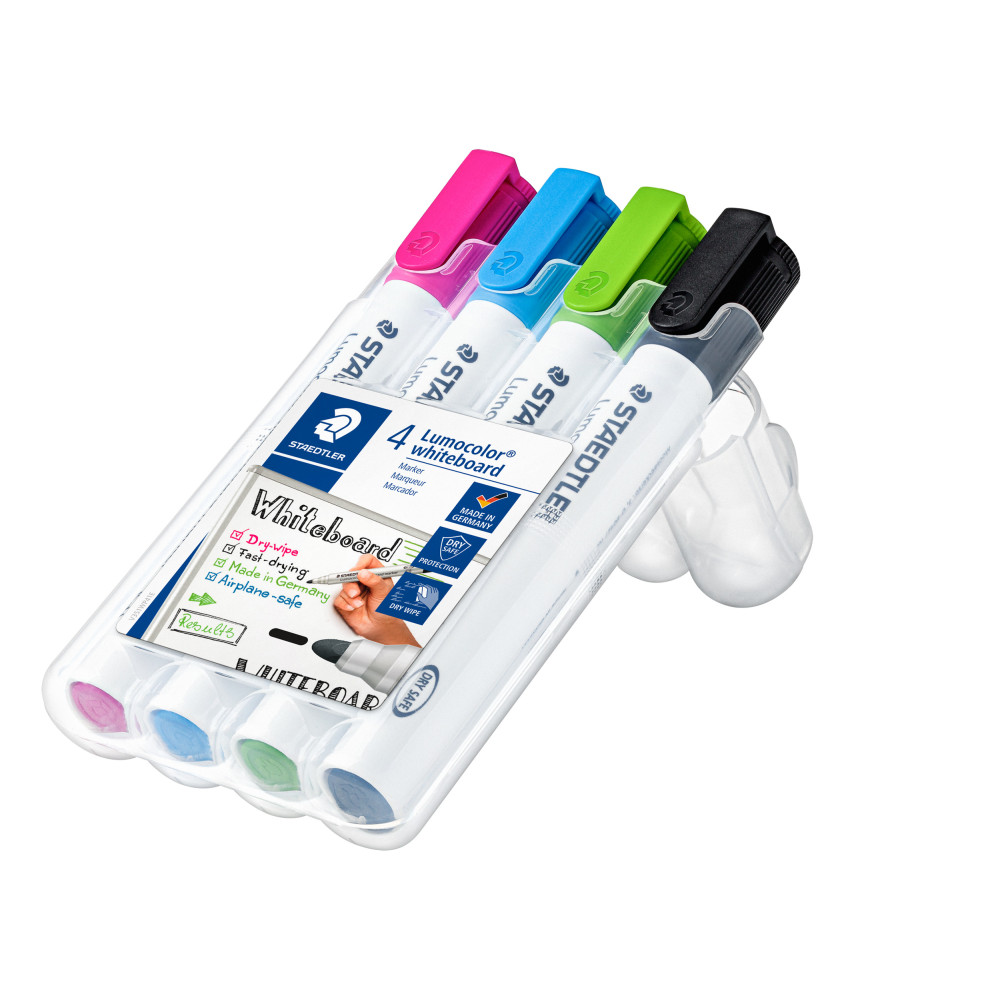 Whiteboardpenna, bred. 4p sorterade färger Staedtler A/S