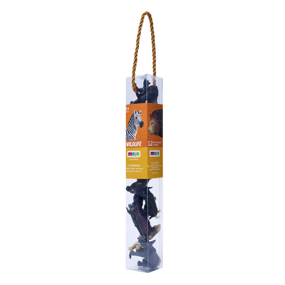 Plastfigurer Vilda djur 12delar Mojo
