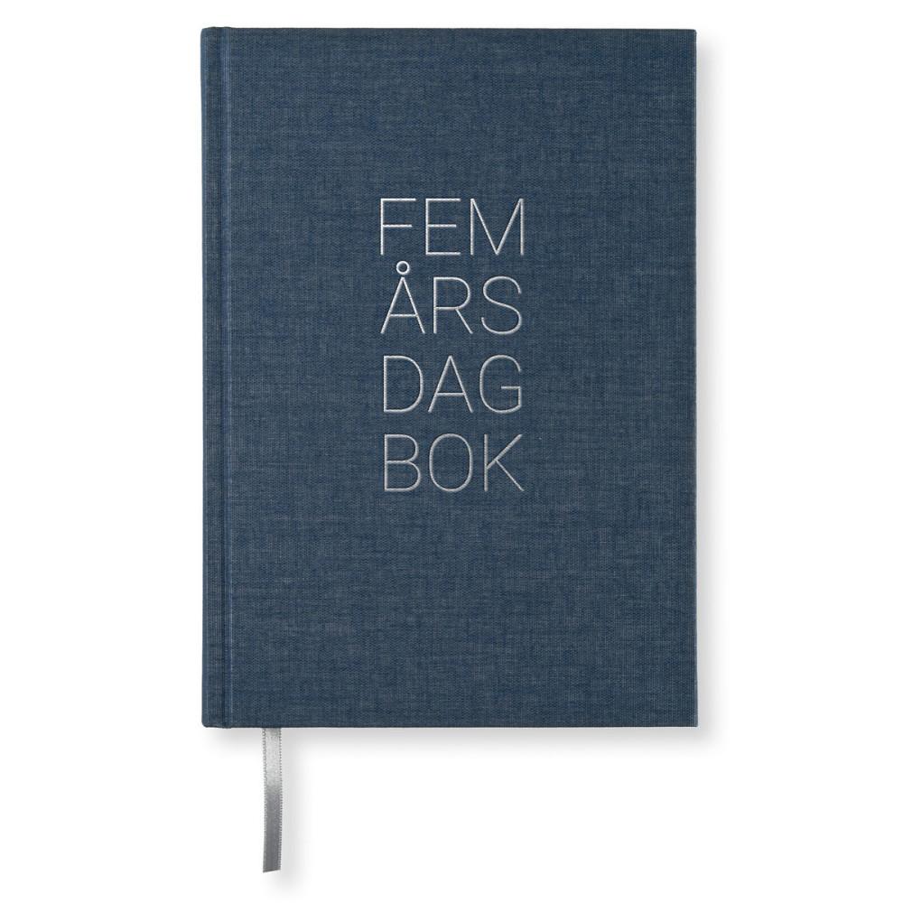 PS 5-ÅRS DAGBOK A5 Dark Denim Paperstyle