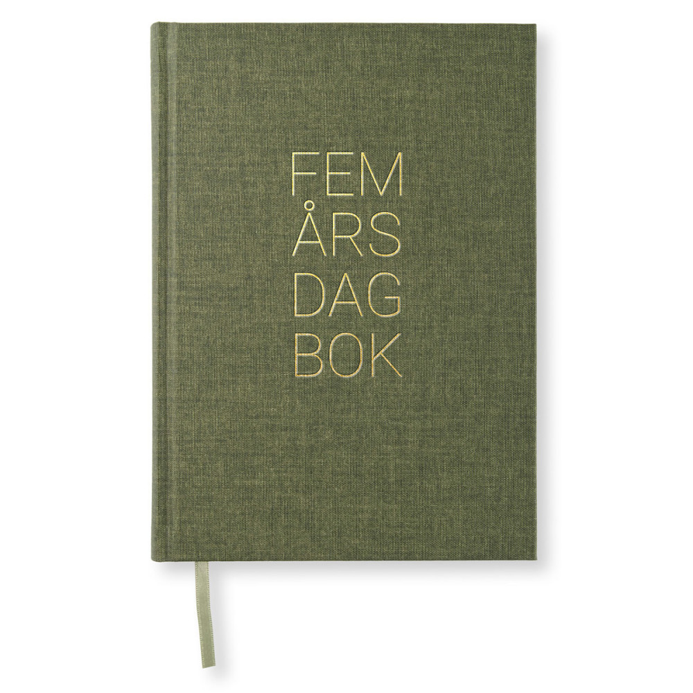PS 5-ÅRS DAGBOK A5 Khaki Green Paperstyle