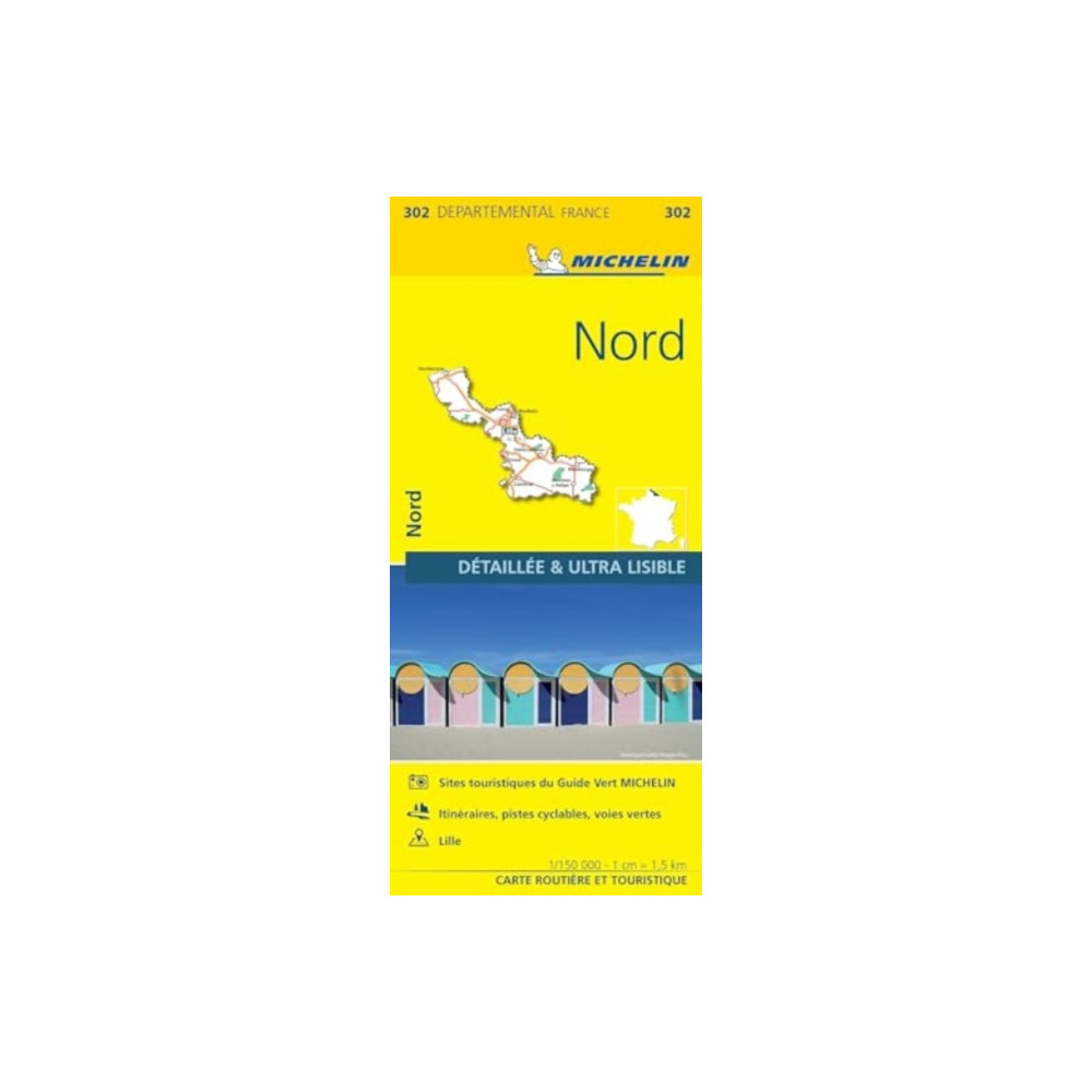 Nord - Michelin Local Map 302 Michelin Editions Des Voyages