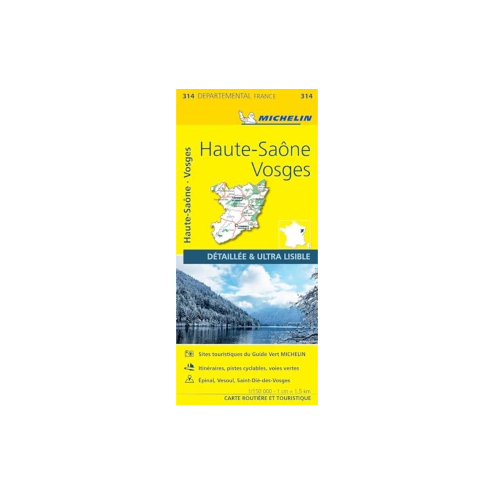 Haute-Saone  Vosges - Michelin Local Map 314 Michelin Editions Des Voyages