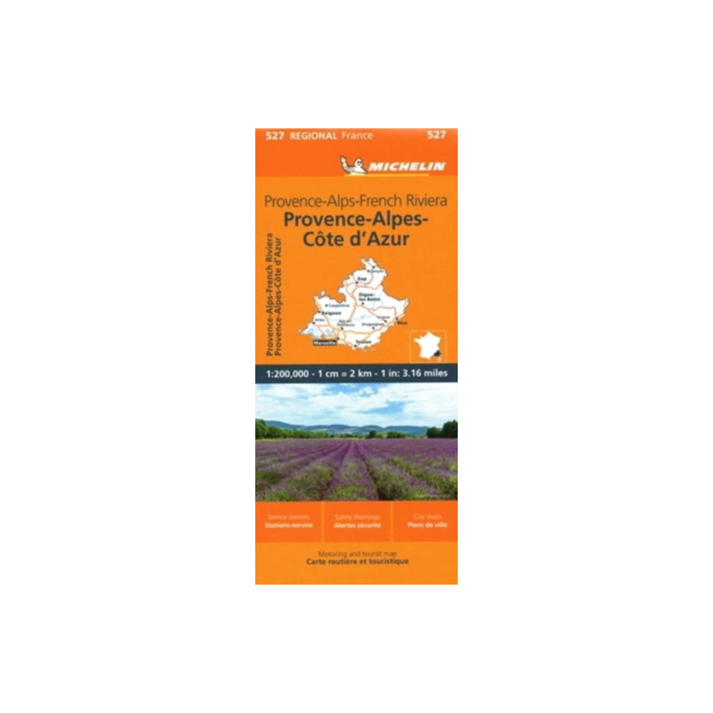 Provence- Alps - French Riviera - Michelin Regional Map 527 Michelin Editions Des Voyages