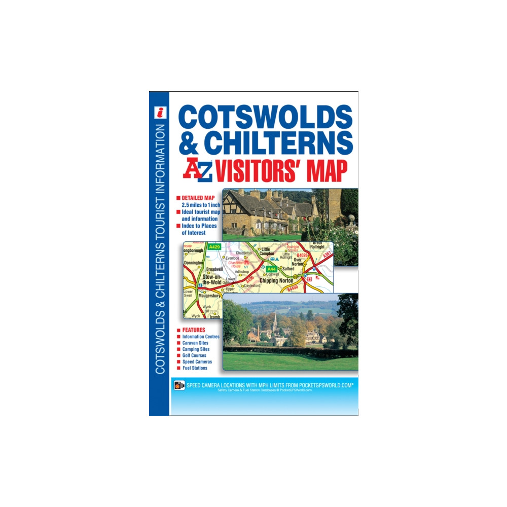 Cotswolds and Chilterns A-Z Visitors' Map HarperCollins Publishers