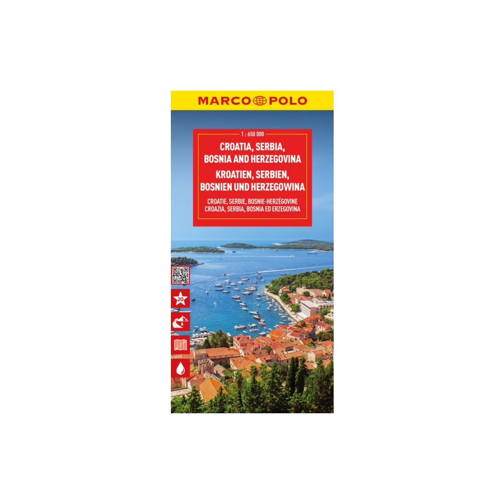 Croatia, Bosnia, Herzegovina Marco Polo Map MAIRDUMONT GmbH & Co. KG