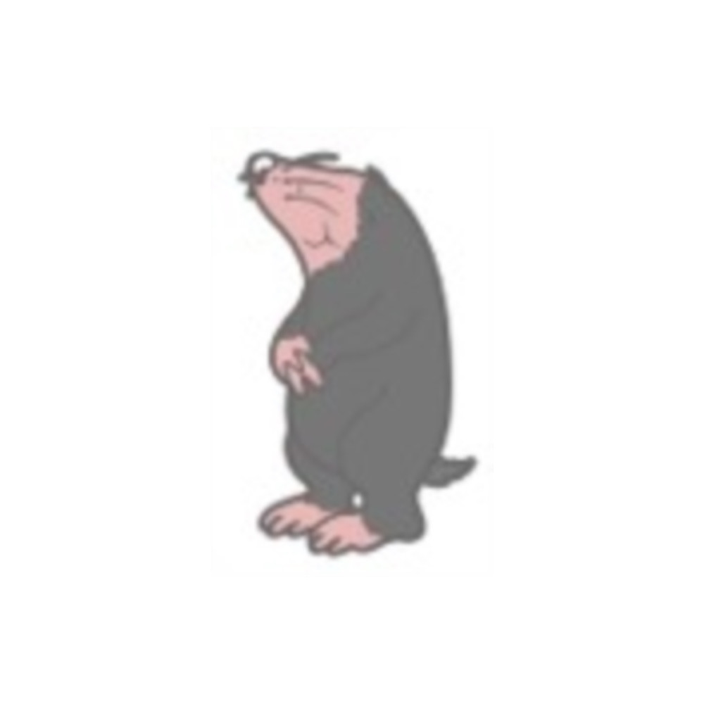 Mole Character Sew On Patch Pawprint Family