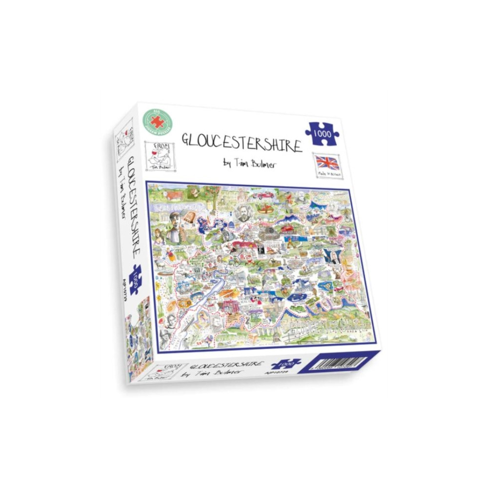 Map of Gloucestershire Jigsaw 1000 Piece Puzzle ALL JIGSAW PUZZLES