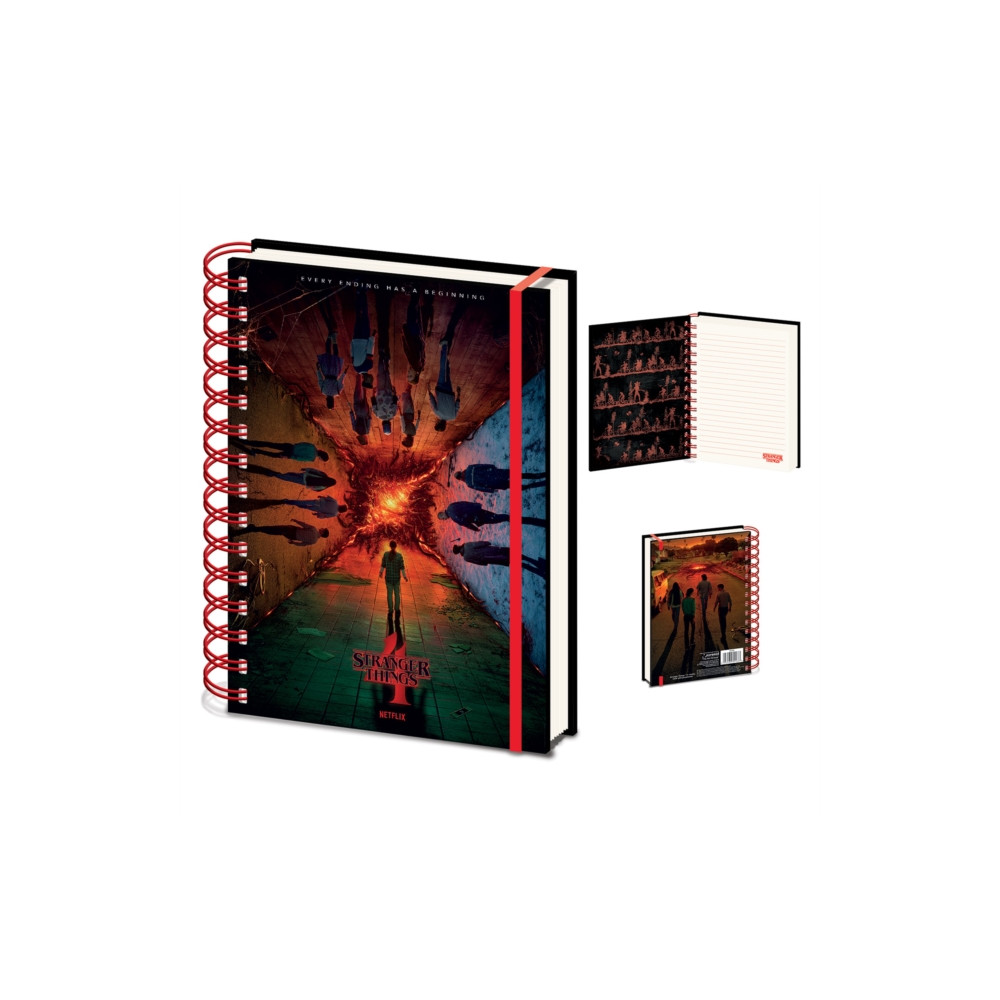 Stranger Things 4 (Every Ending Has A Beginning) A5 Wiro Notebook Pyramid International
