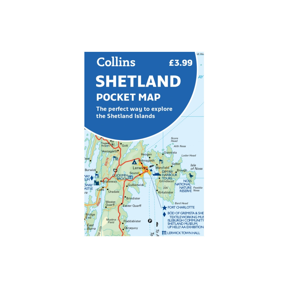 Shetland Pocket Map HarperCollins Publishers