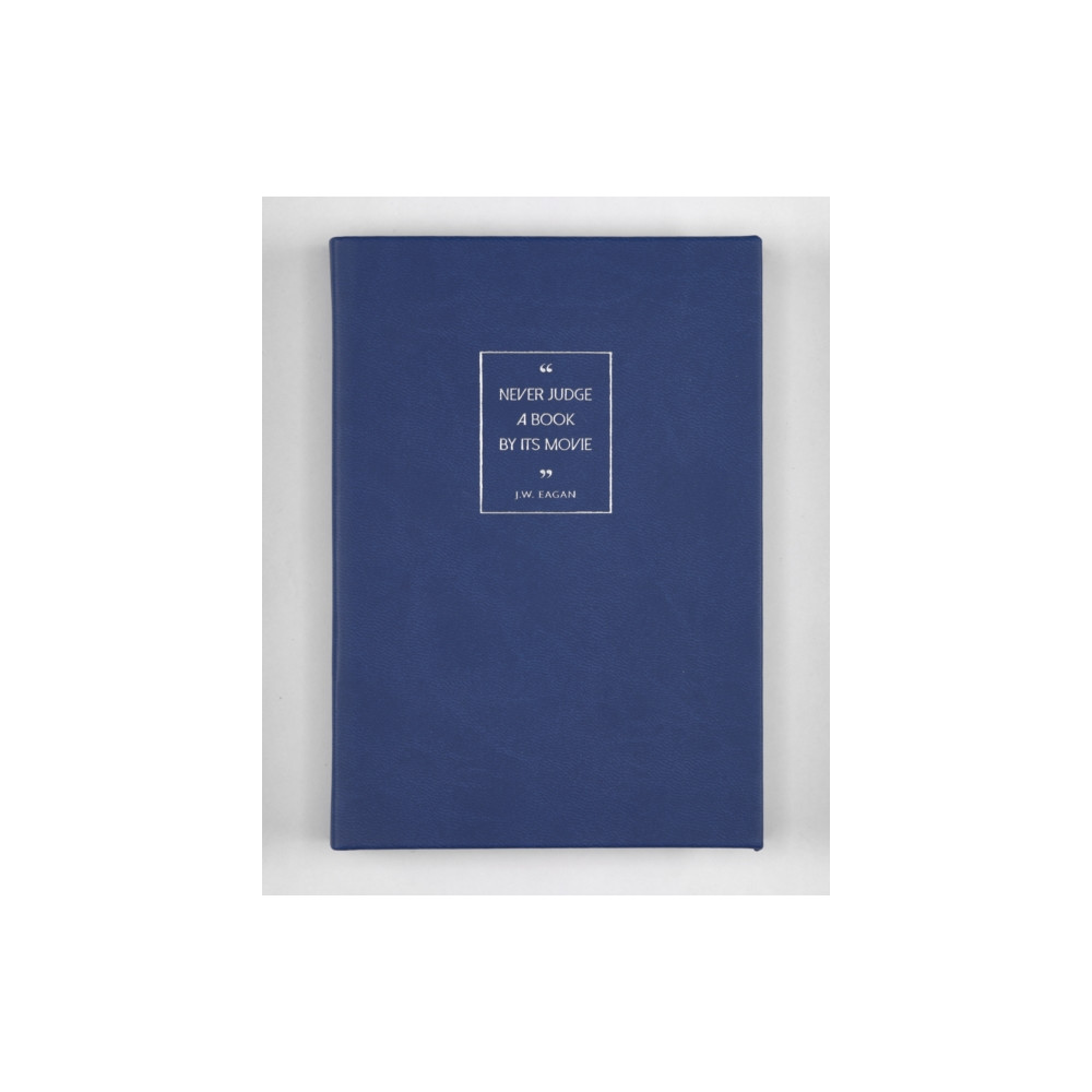 BRITISH LIBRARY GIFT A6 NB BLUE NEVER JUDGE A BOOK BY ITS MOV (inbunden, eng)