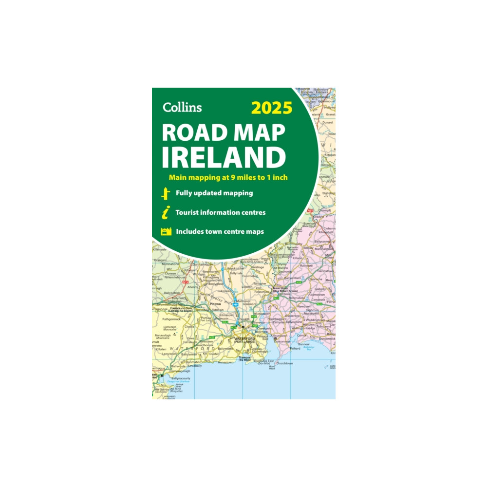 2025 Collins Road Map of Ireland HarperCollins Publishers