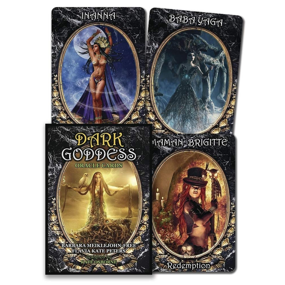 Dark Goddess Oracle Cards Barbara Meiklejohn-Free & Flavia Kate Pe