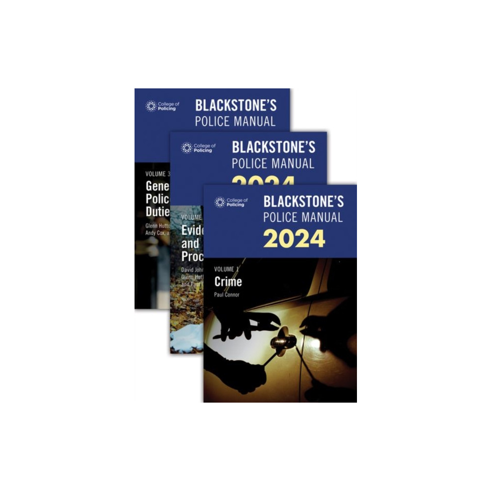 Blackstone's Police Manuals Three Volume Set 2024 (häftad, english) Oxford University Press