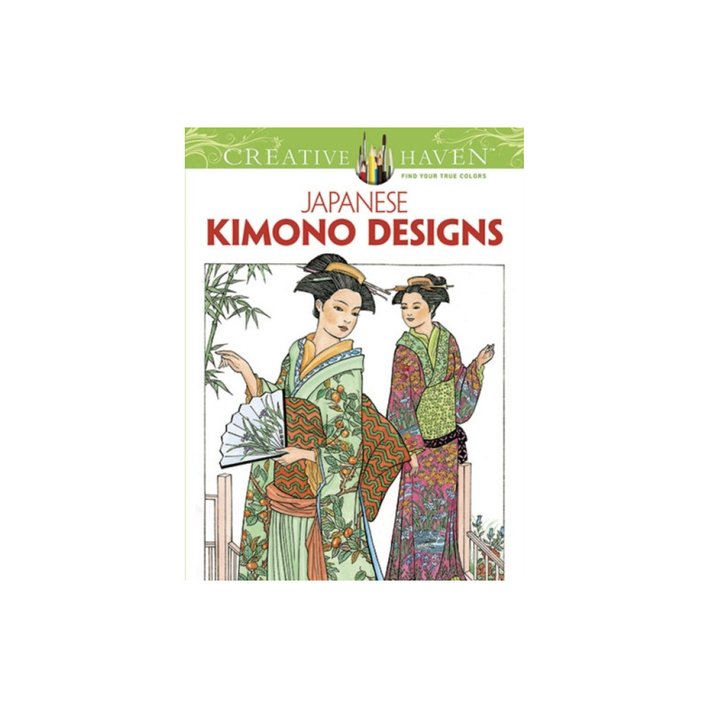 Creative Haven Japanese Kimono Designs Coloring Book (häftad, english) Dover publications inc.