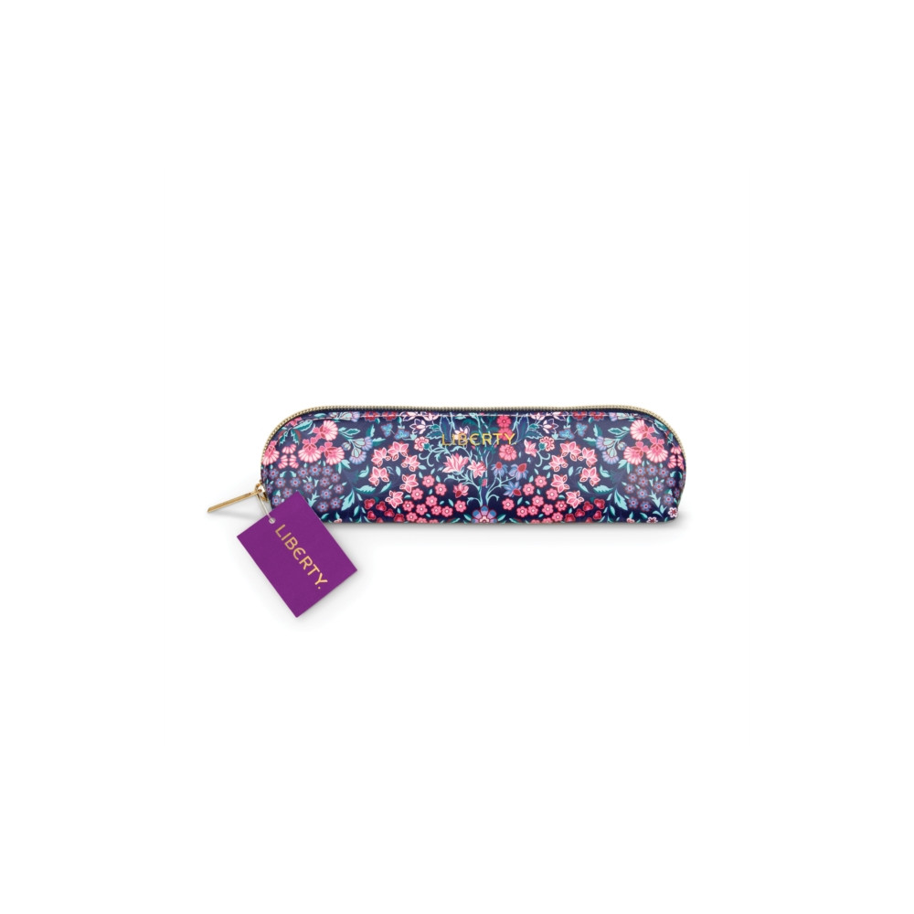 Liberty Tanjore Gardens Tile Navy Pencil Case Galison