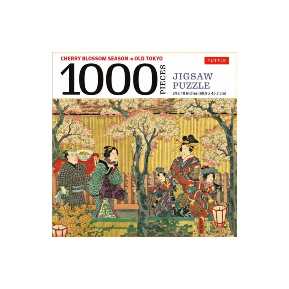 Cherry Blossom Season in Old Tokyo- 1000 Piece Jigsaw Puzzle Tuttle Publishing