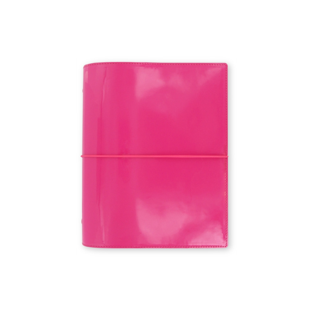 Filofax A5 Domino Patent hot pink organiser (häftad, english) Filofax