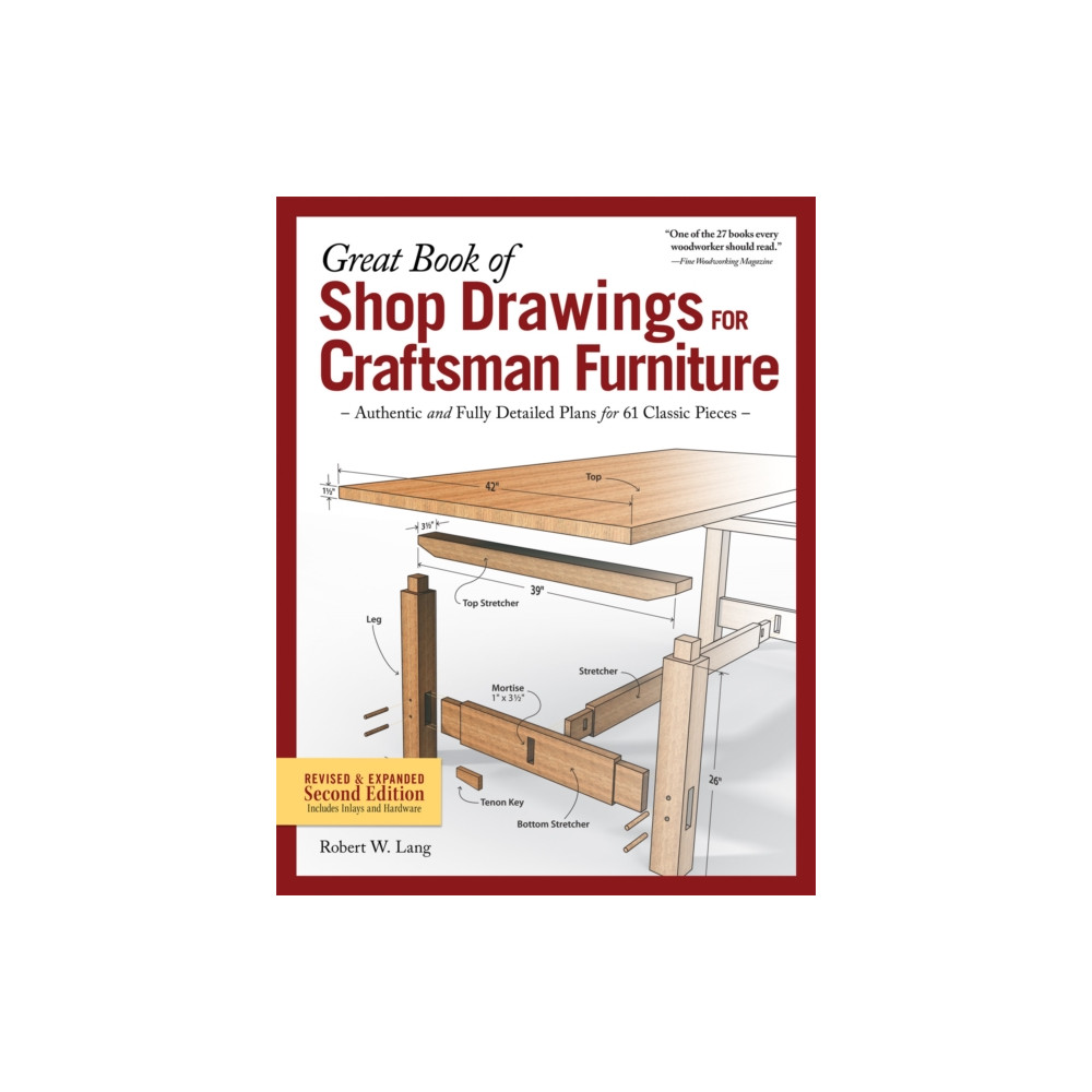 Great Book of Shop Drawings for Craftsman Furniture, Second Edition (häftad, english) Fox Chapel Publishing