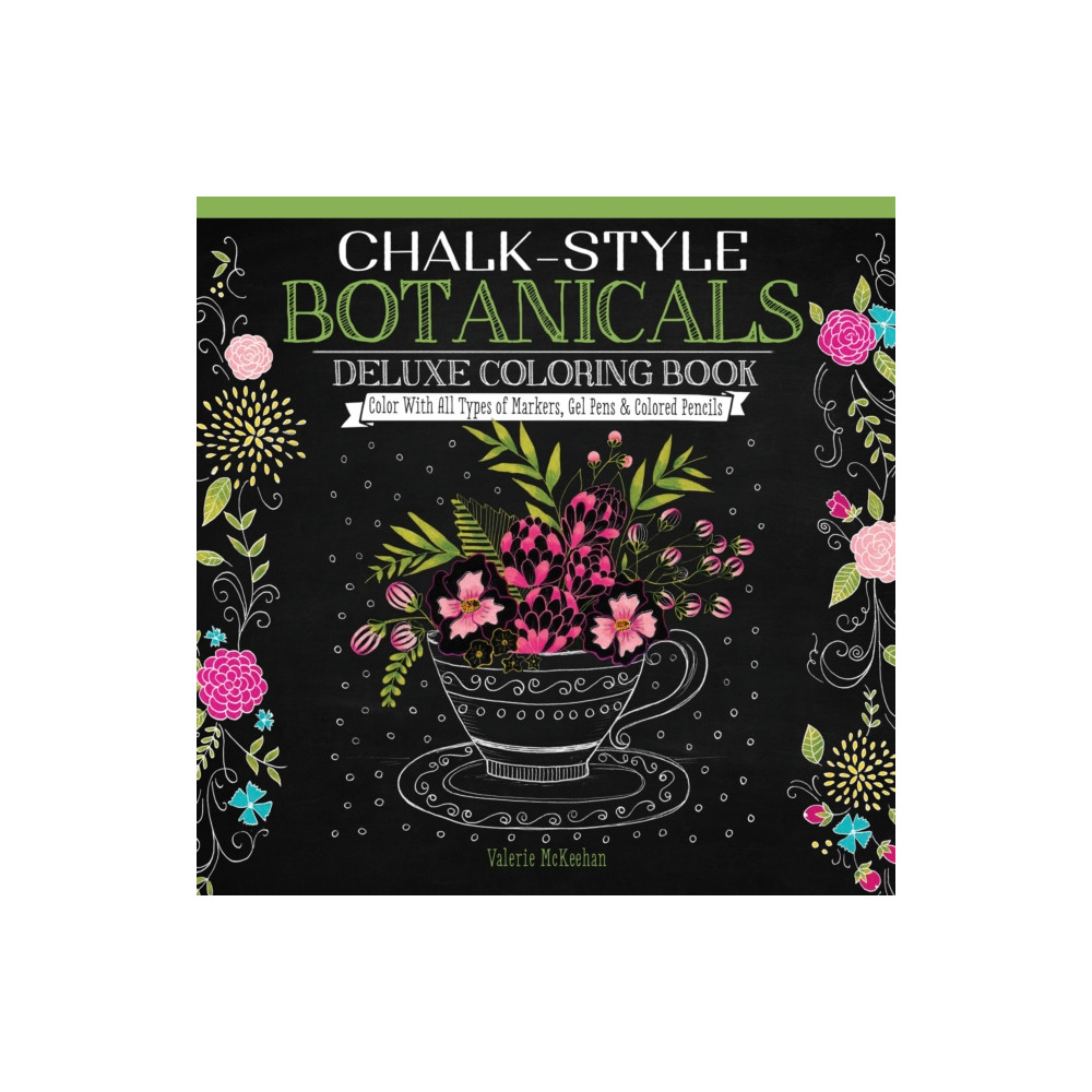 Chalk-Style Botanicals Deluxe Coloring Book (häftad, english) Design Originals