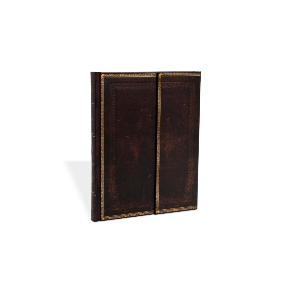 Black Moroccan Ultra Lined Hardcover Journal (Wrap Closure) (inbunden, eng)