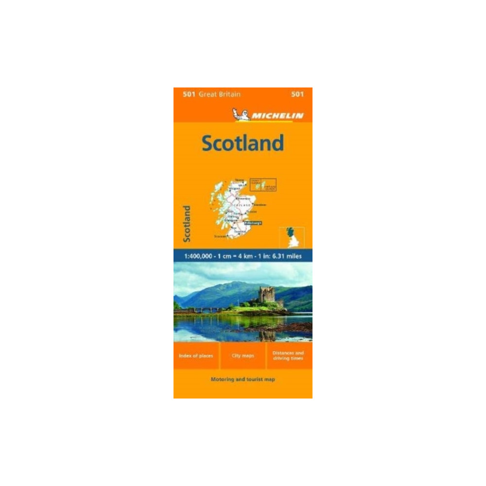 Scotland - Michelin Regional Map 501 Michelin Editions Des Voyages